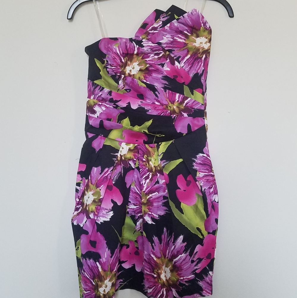 Black floral dress